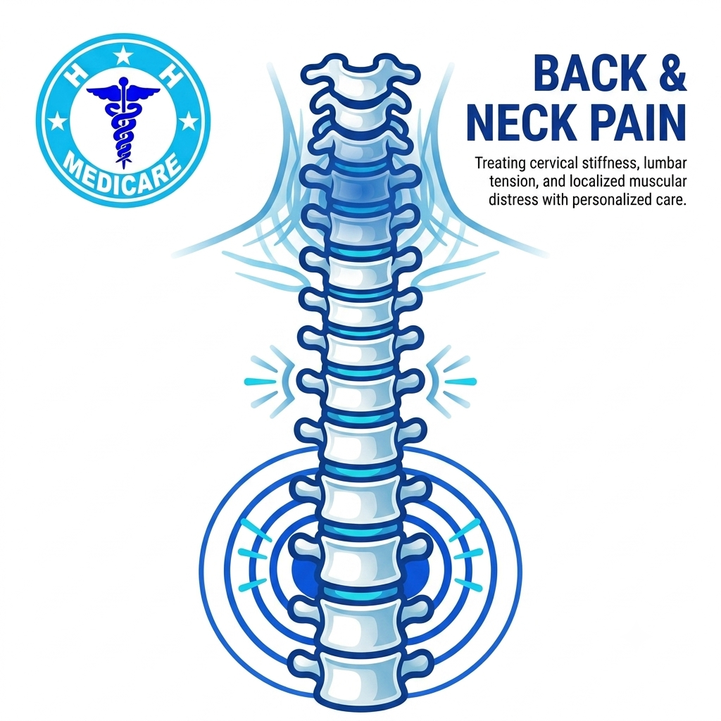 What Is a Chiropractor? Human spine showing neck pain and lower back pain treated with chiropractic treatment in indrapuram